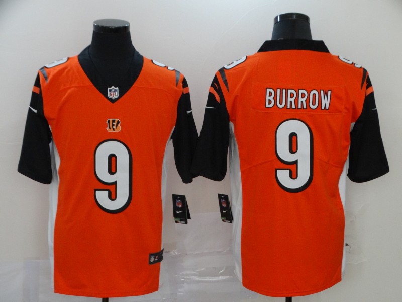 Cincinnati Bengals Limited orange Men burrow Jersey NFL Footballl #9 Vapor Untouchable->kansas city chiefs->NFL Jersey